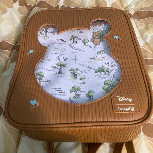 Winnie the Pooh loungefly backpack purse - Picture 1 of 6